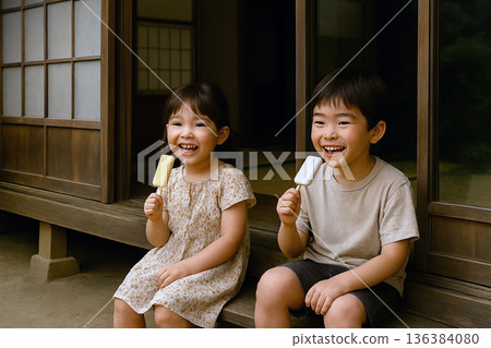昭和時代陽台景色 136384080