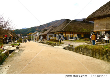 Ouchijuku, a tourist attraction in Fukushima Prefecture Ouchijuku, a tourist attraction in Fukushima Prefecture 136384556