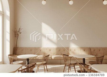 寬敞、氣氛輕鬆的咖啡館 136384789