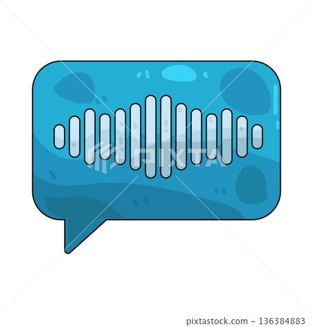 Illustration of voice message 136384883