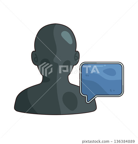 Illustration of User chat Illustration of User chat 136384889