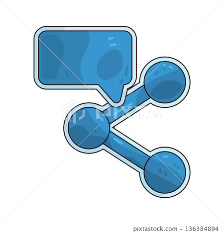 Illustration of share message Illustration of share message 136384894