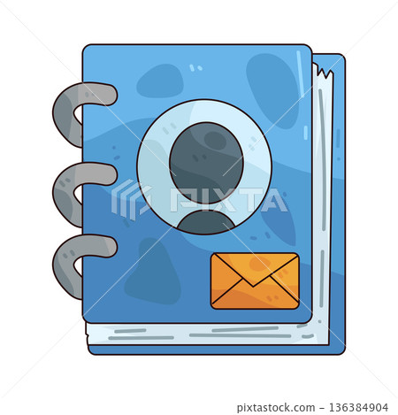 Illustration of contact Illustration of contact 136384904