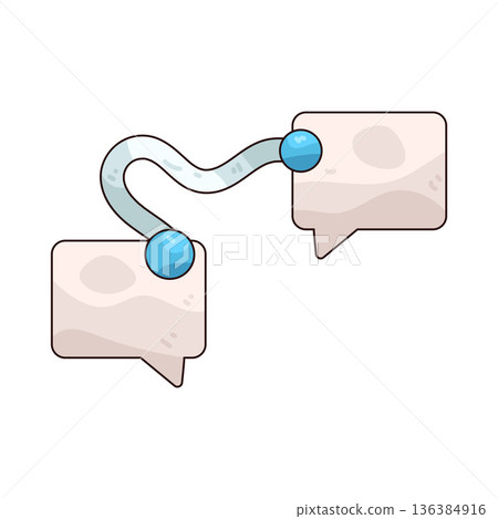 Illustration of Communication connection Illustration of Communication connection 136384916