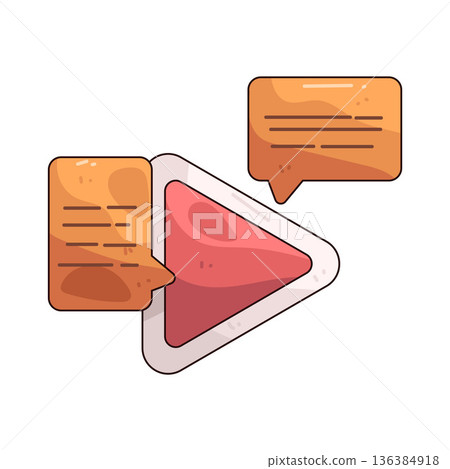 Illustration of Play chat 136384918