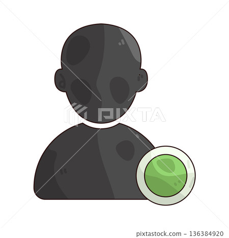 Illustration of Online status Illustration of Online status 136384920
