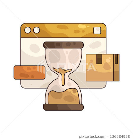 Illustration of Limited time Illustration of Limited time 136384938