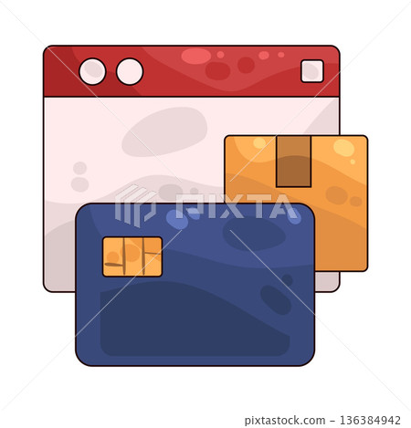 Illustration of Payment Illustration of Payment 136384942