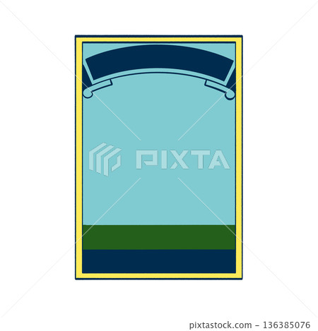 Retro frame Graphic element Poster label Badge design template Vintage style color Retro frame Graphic element Poster label Badge design template Vintage style color 136385076