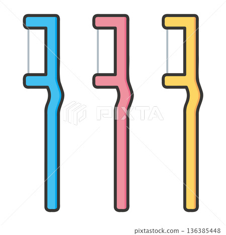 Simple interdental brush 136385448