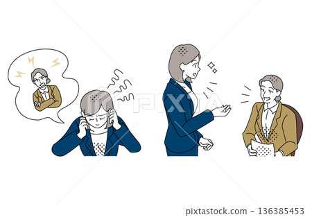 Before and after illustrations of improved communication between superiors and subordinates Before and after illustrations of improved communication between superiors and subordinates 136385453