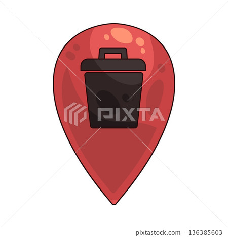 Illustration of Trash location 136385603
