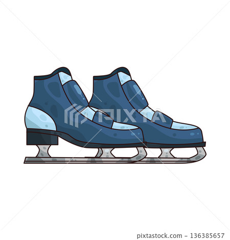 Illustration of ice skate Illustration of ice skate 136385657