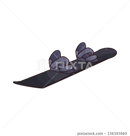 Illustration of Snowboard Illustration of Snowboard 136385660