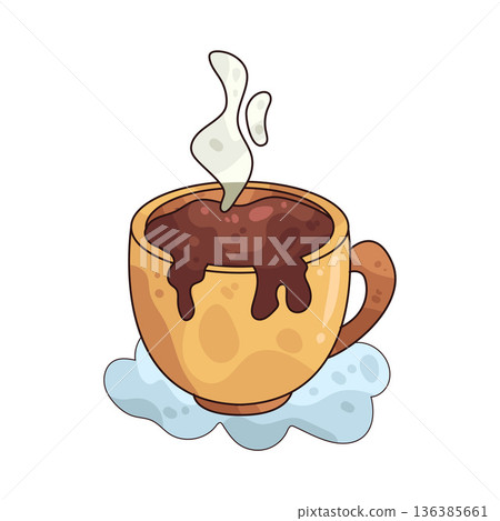 Illustration of Hot chocolate Illustration of Hot chocolate 136385661