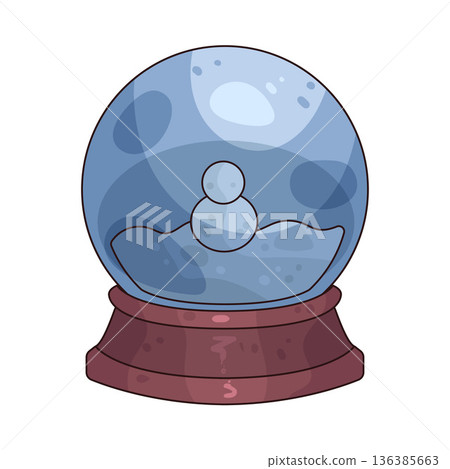 Illustration of snow globe Illustration of snow globe 136385663