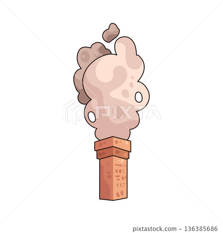 Illustration of chimney 136385686