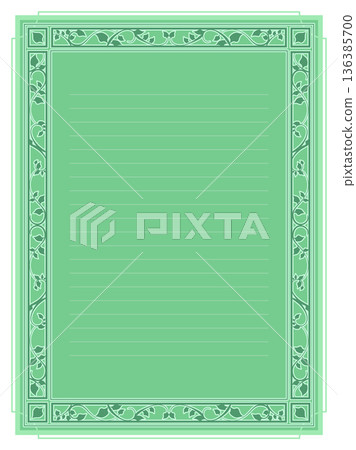 Antique style botanical template Antique style botanical template 136385700