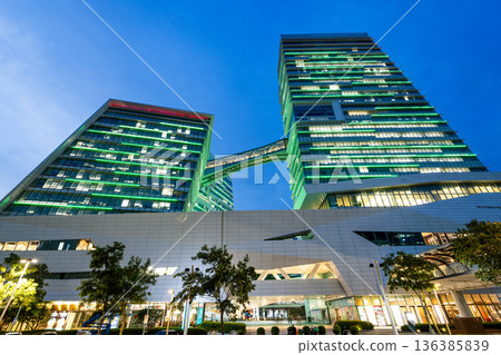 Night view of Chinatrust Commercial Bank (CTBC) Financial Park in Taipei, Taiwan. It houses the headquarters of CTBC Financial Holding. Night view of Chinatrust Commercial Bank (CTBC) Financial Park in Taipei, Taiwan. It houses the headquarters of CTBC Financial Holding. 136385839