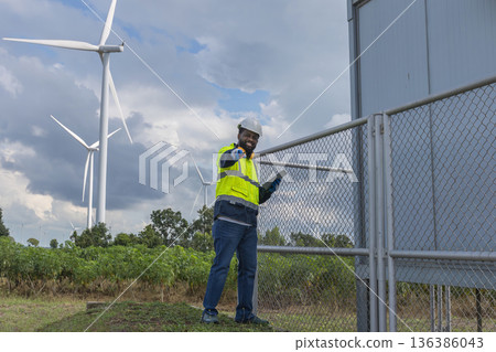 Survey Team Alternative energy for future. 136386043