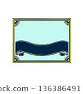 Retro frame design Vector Label Badge Tag Certificate Graphic element Background template Vintage color 136386491