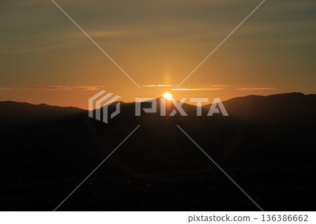 Sunrise over the mountains Sunrise over the mountains 136386662