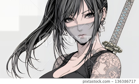 Sexy female ninja (kunoichi) 136386717