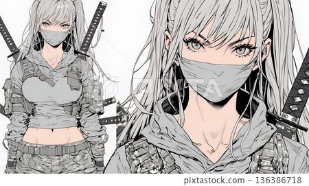 Sexy female ninja (kunoichi) 136386718