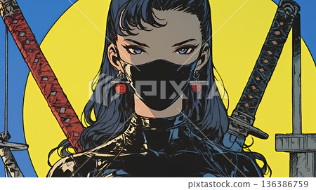 Sexy female ninja (kunoichi) 136386759