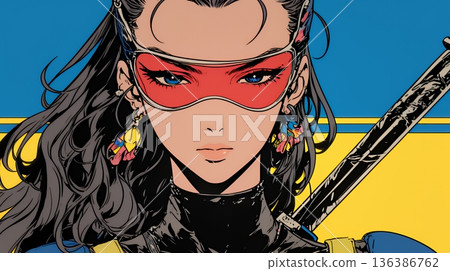 Sexy female ninja (kunoichi) 136386762