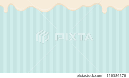 Melted chocolate and striped background, white and blue (Valentine's Day/White Day) Melted chocolate and striped background, white and blue (Valentine's Day/White Day) 136386876