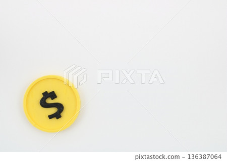 A simple dollar icon 136387064