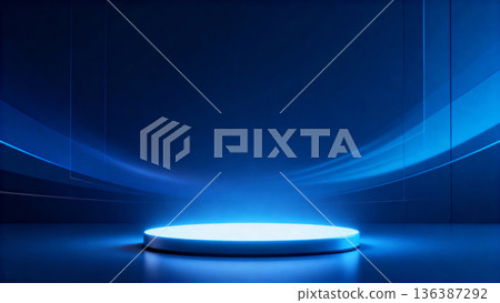 abstract background with blue and light 136387292