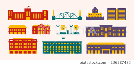 Shopping store building icon. 136387483