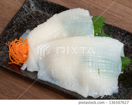 魷魚刺身 魷魚刺身 136387627