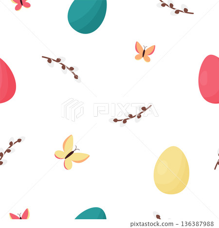 easter sesamless colorful pattern easter sesamless colorful pattern 136387988