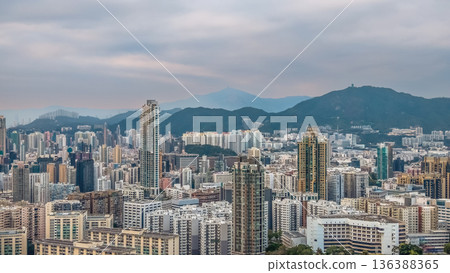 Feb 1 2026 Soft Evening Light Illuminates Dense Skyline Across Mong Kok Feb 1 2026 Soft Evening Light Illuminates Dense Skyline Across Mong Kok 136388365