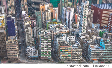 Feb 1 2026 Warm Evening Light Illuminates Hung Hom Skyline Beside Harbour Feb 1 2026 Warm Evening Light Illuminates Hung Hom Skyline Beside Harbour 136388385