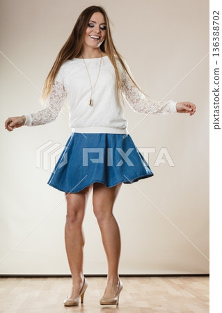 Young woman in dance 136388702
