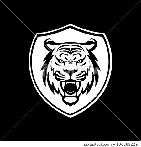 Tiger Mascot Logo Tiger Mascot Logo 136389229