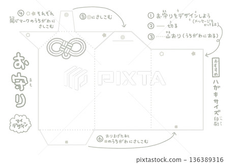 Postcard-sized print: Make your own amulet! Craft Postcard-sized print: Make your own amulet! Craft 136389316