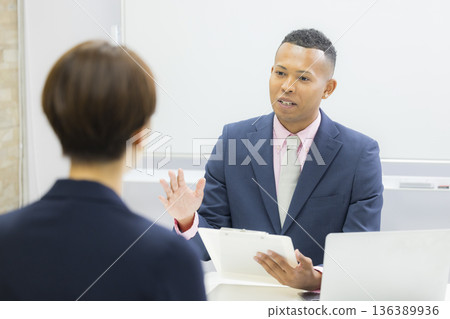 Businessmen to meet Businessmen to meet 136389936