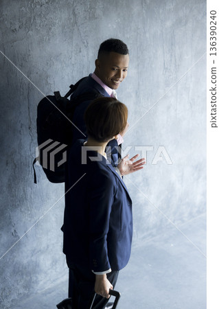 Business trip businessman 136390240