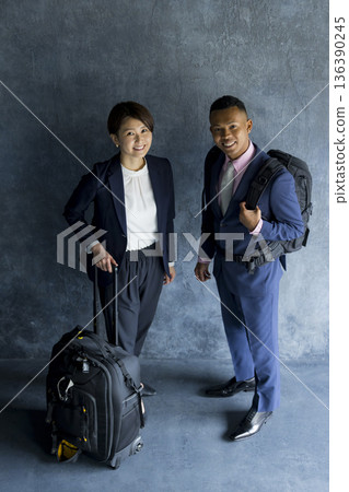 Business trip businessman Business trip businessman 136390245