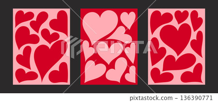 heart, card, vector 136390771