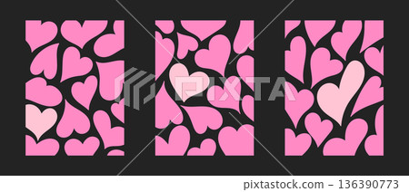 heart, card, vector 136390773