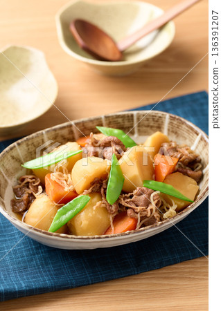 Nikujaga (beef and potatoes) Nikujaga (beef and potatoes) 136391207