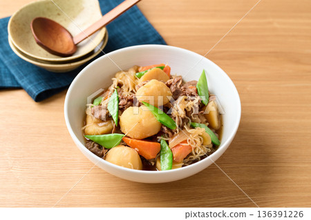 Nikujaga (beef and potatoes) Nikujaga (beef and potatoes) 136391226
