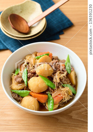 Nikujaga (beef and potatoes) Nikujaga (beef and potatoes) 136391230