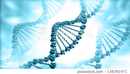 Human DNA with science background Human DNA with science background 136391471